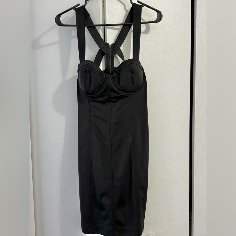 Grass Collection Black Strappy Dress